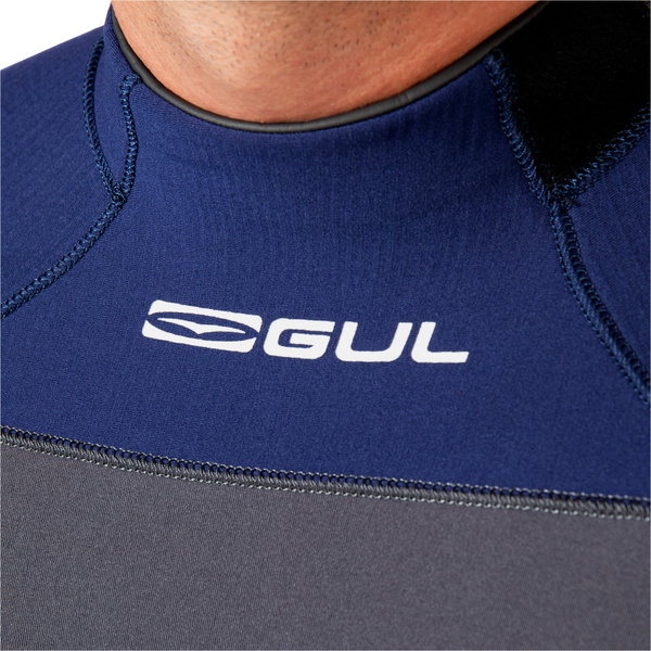 2026 GUL Da Uomo Yulex Flexor 3/2mm Back Zip Muta FX1216 - Grey / Blue